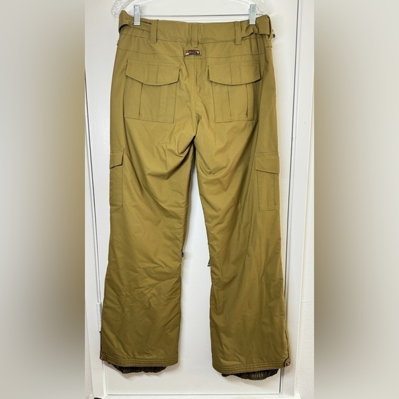 Roxy Green Snow Snowboarding Winter Zipper Pocket Pants Size Small - Picture 9 of 16